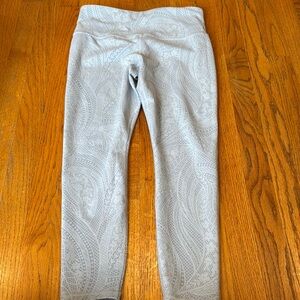 Athleta Gray and Blue Leggings for Active Comfort